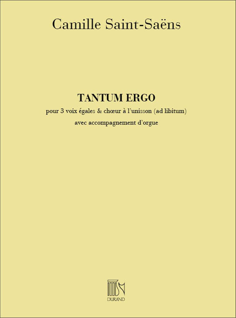Tantum Ergo Pour Sopranos Altos Tenors Et Piano